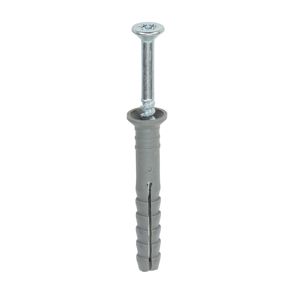 Nylon Hammer Fixing - PZ - Zinc | 6.0 x 40 product image