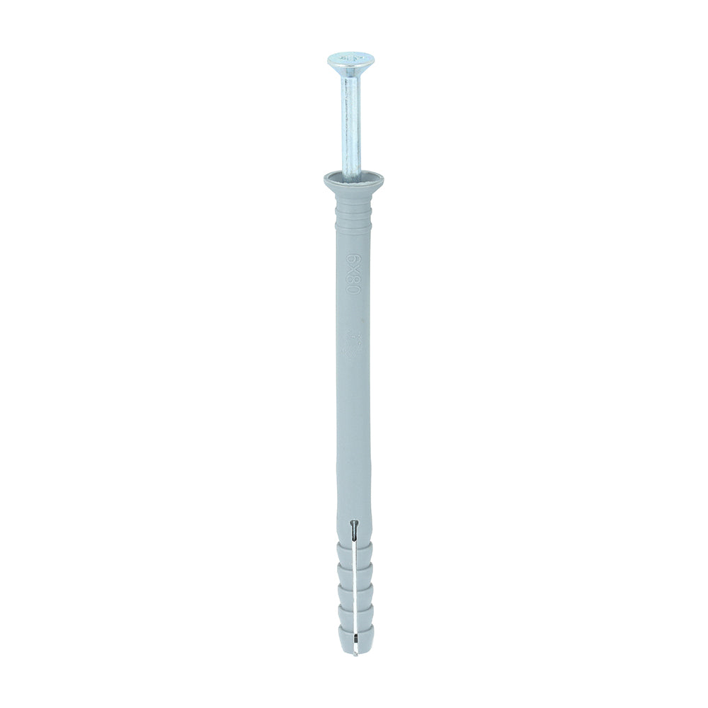 Nylon Hammer Fixing - PZ - Zinc | 6.0 x 80 product image