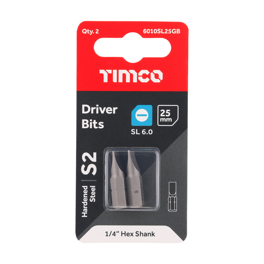 S2 Driver Bits - SL | 6.0 x 1.0 x 25 additional image 2