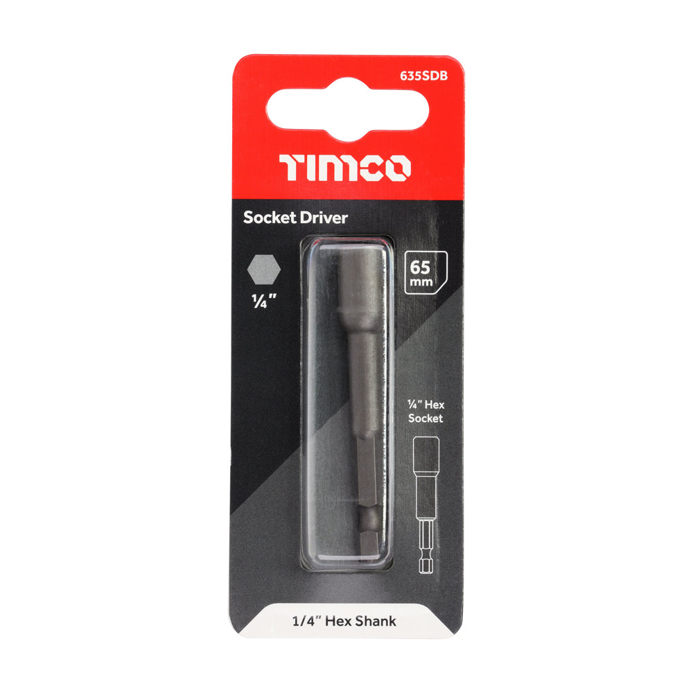 Magnetic Socket Driver Bit - Hex | 1/4 x 65 additional image 2