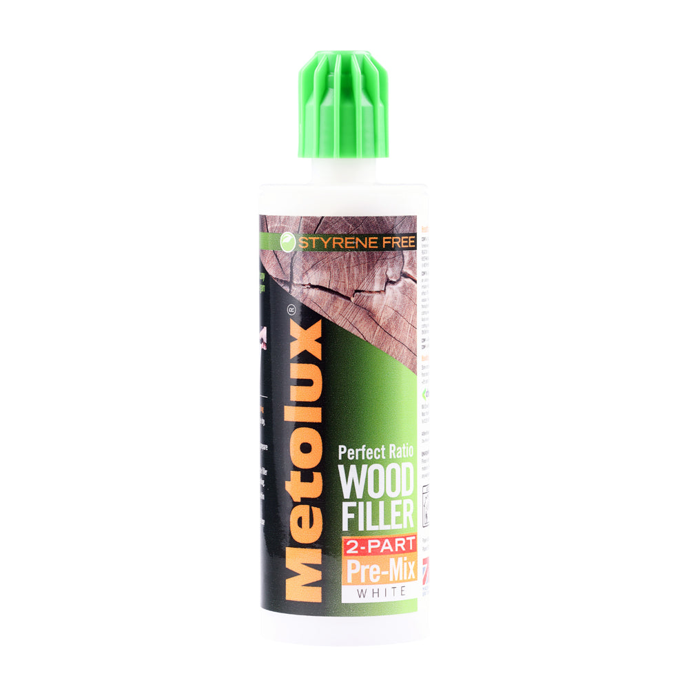 Metolux 2 Part Pre-Mixed Wood Filler - White | 300g product image