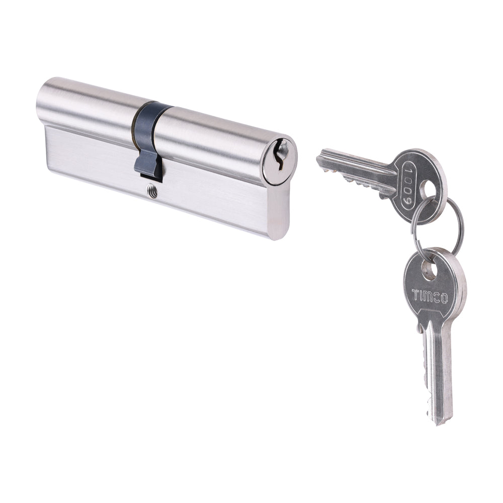 Euro Profile Cylinder - Double - Satin Nickel | 100 (50/50) additional image 3