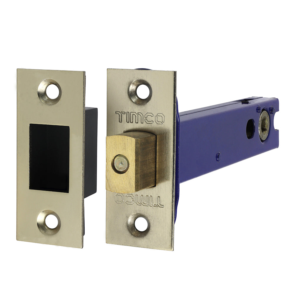Architectural Tubular Deadbolt - Electro Brass & Satin Nickel | 129 case / 108 backset | Tub | 1 Each | 675198 additional image 2
