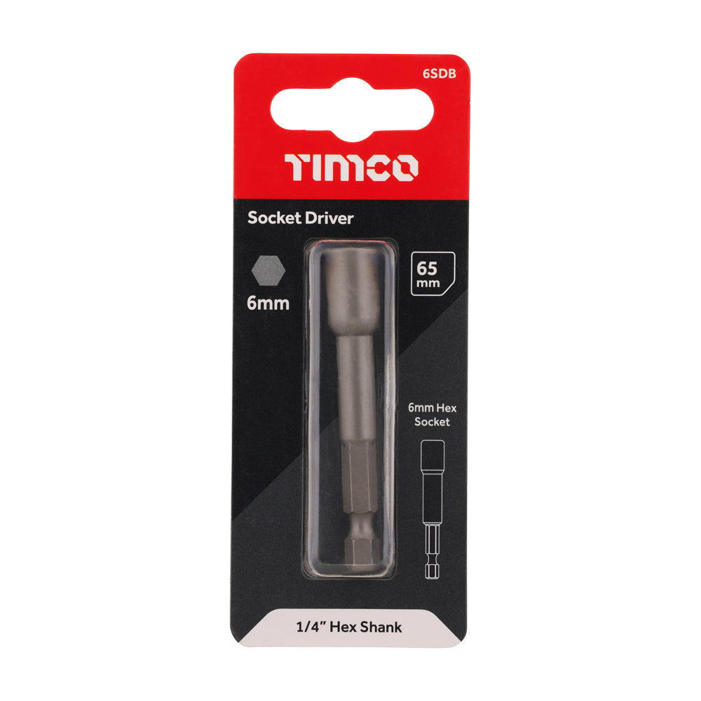 Magnetic Socket Driver Bit - Hex | 6 x 65 additional image 2