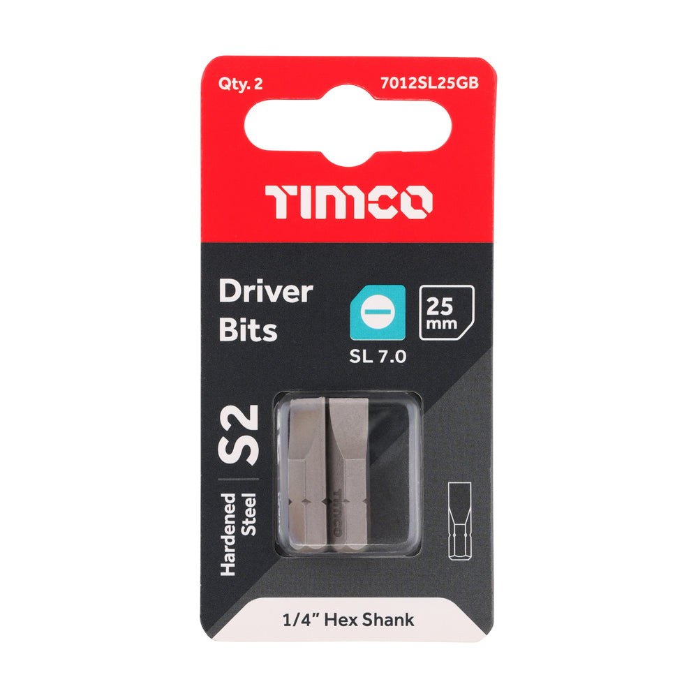 S2 Driver Bits - SL | 7.0 x 1.2 x 25 additional image 2