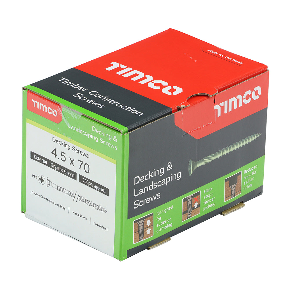 Decking Screws - PZ - Double Countersunk - Exterior - Green | 4.5 x 70 additional image 2