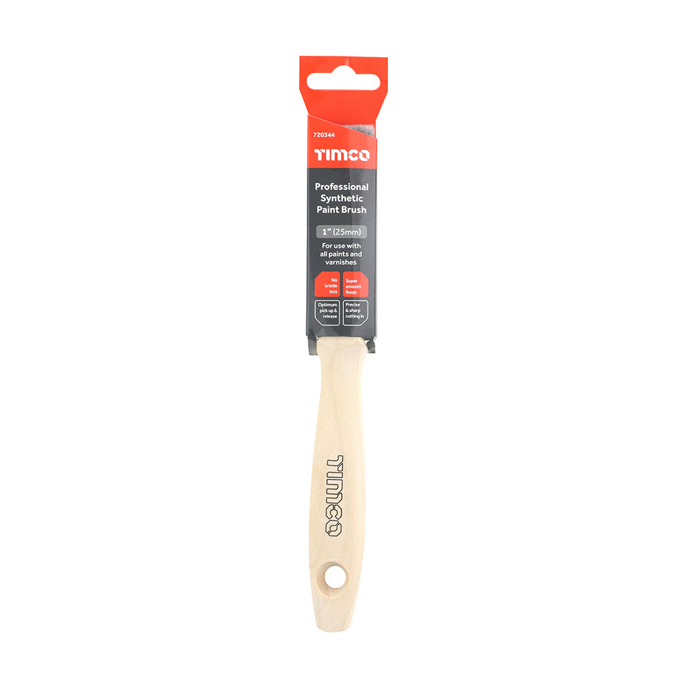 Professional Synthetic Paint Brush | 1" additional image 2