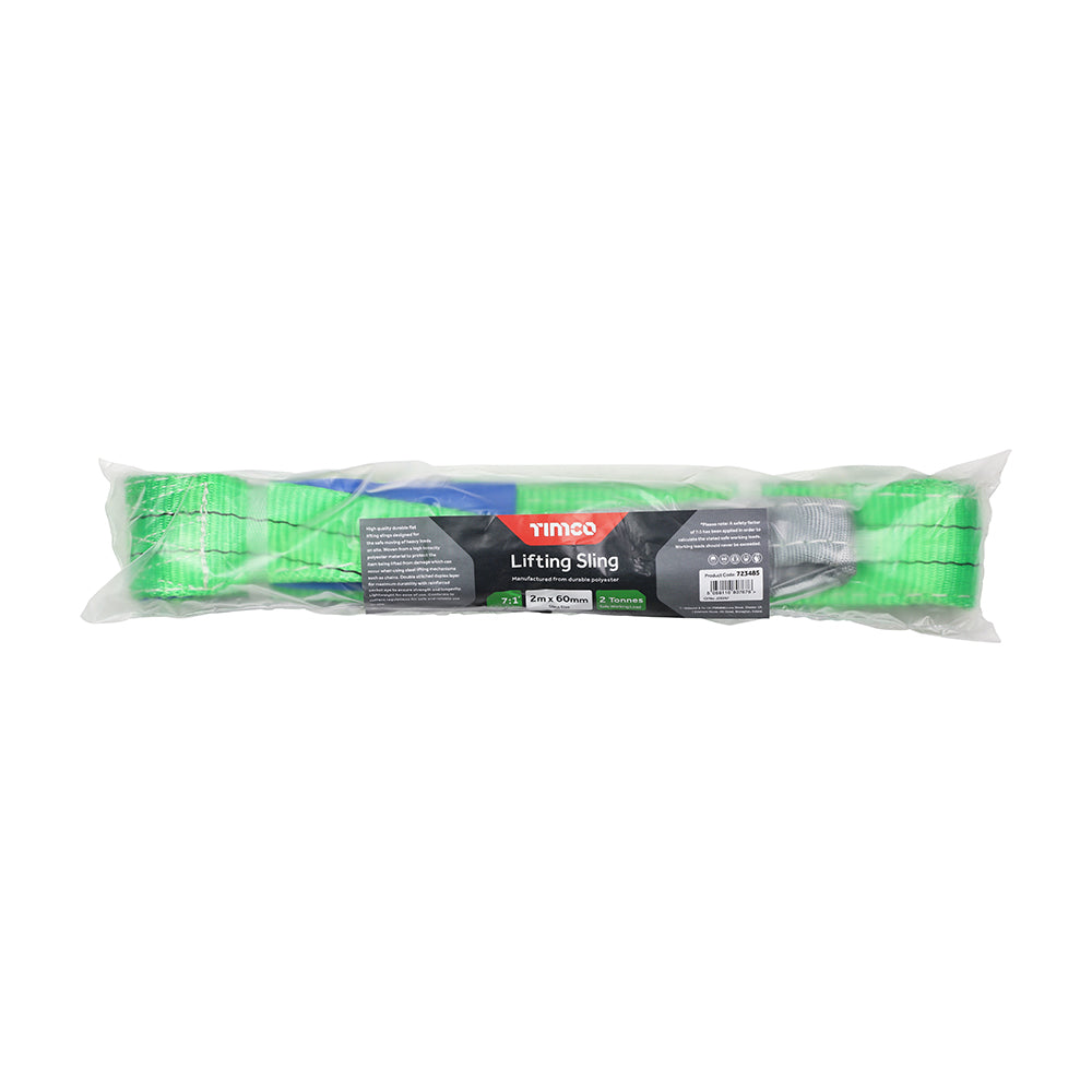 Lifting Sling 2000kg / 2 Tonnes | 2m x 60mm additional image 2