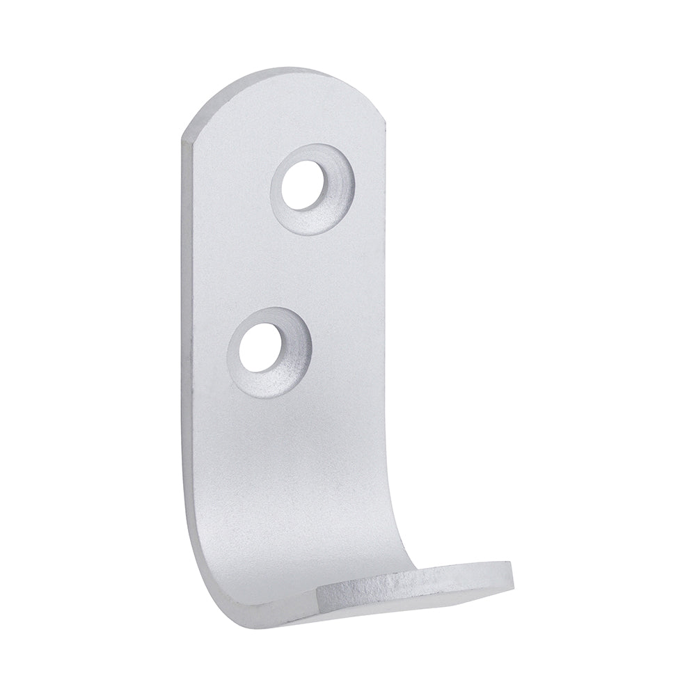 Single Robe Hook - Satin Anodised Aluminium | 47 x 19 | Tin product image
