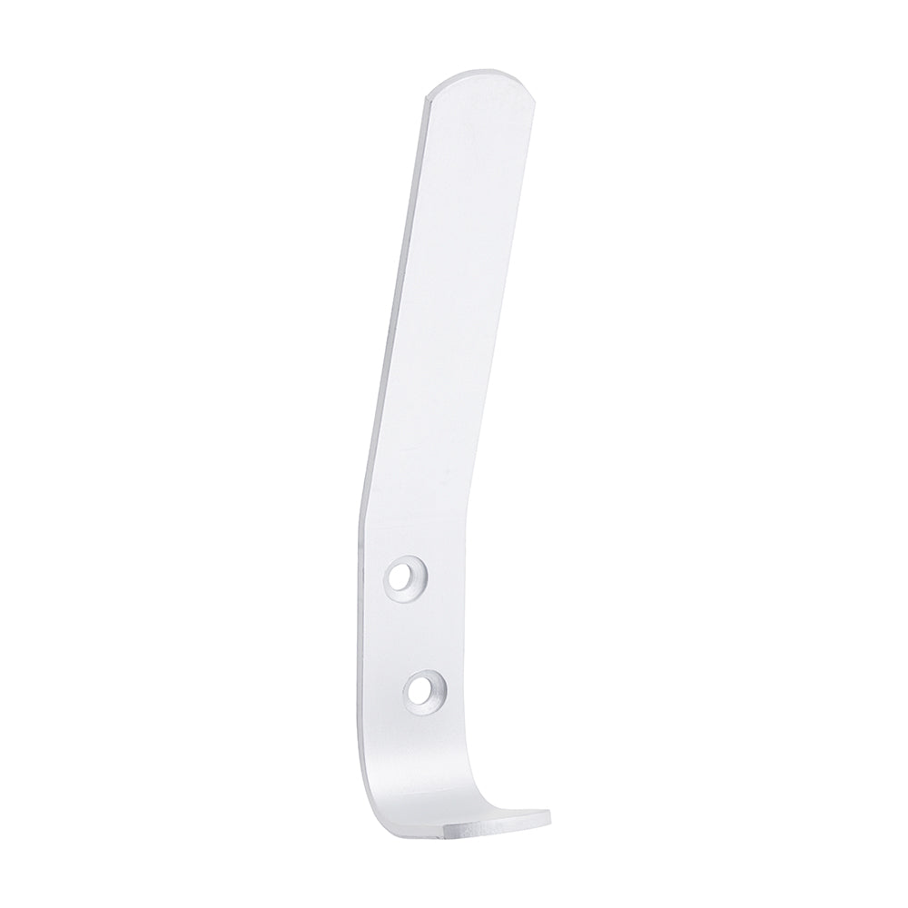 Hat & Coat Hooks - Satin Anodised Aluminium | 125 x 19 | Tin product image