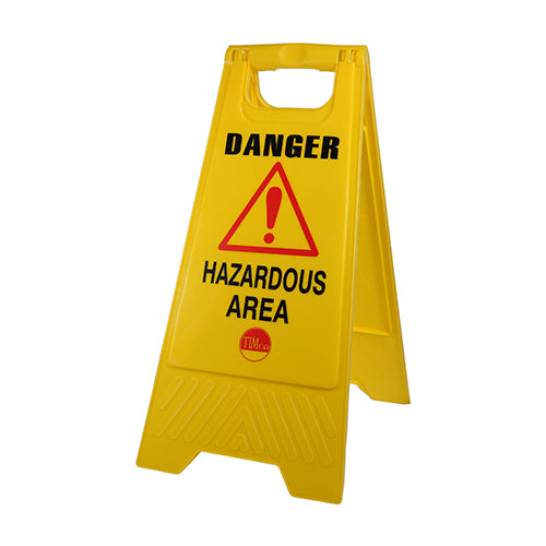 A-Frame Safety Sign - Danger Hazardous Area | 610 x 300 x 30 product image