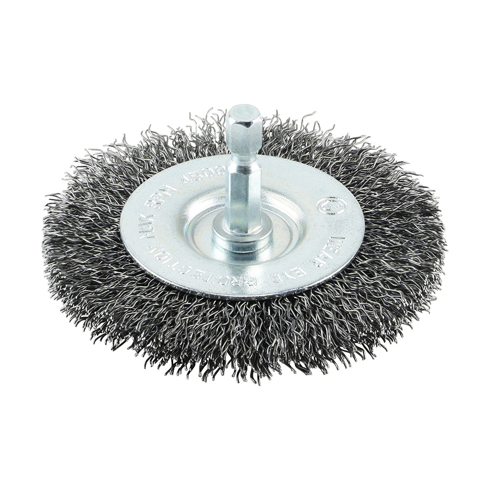 Drill Wheel Brush - Crimped Steel Wire | 75mm product image