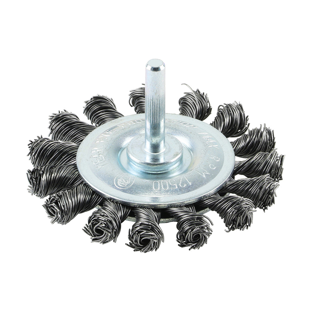 Drill Wheel Brush - Twisted Knot Steel Wire | 75mm product image