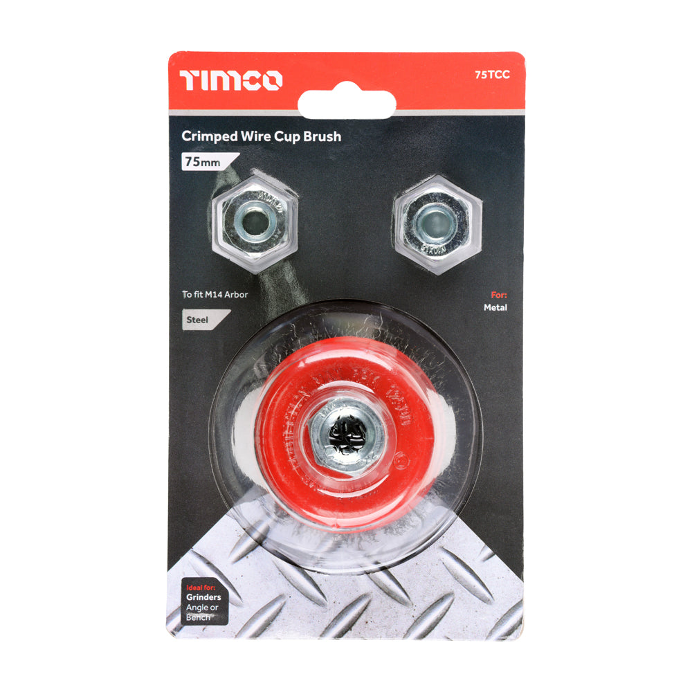 Angle Grinder Cup Brush - Crimped Steel Wire | 75mm additional image 5