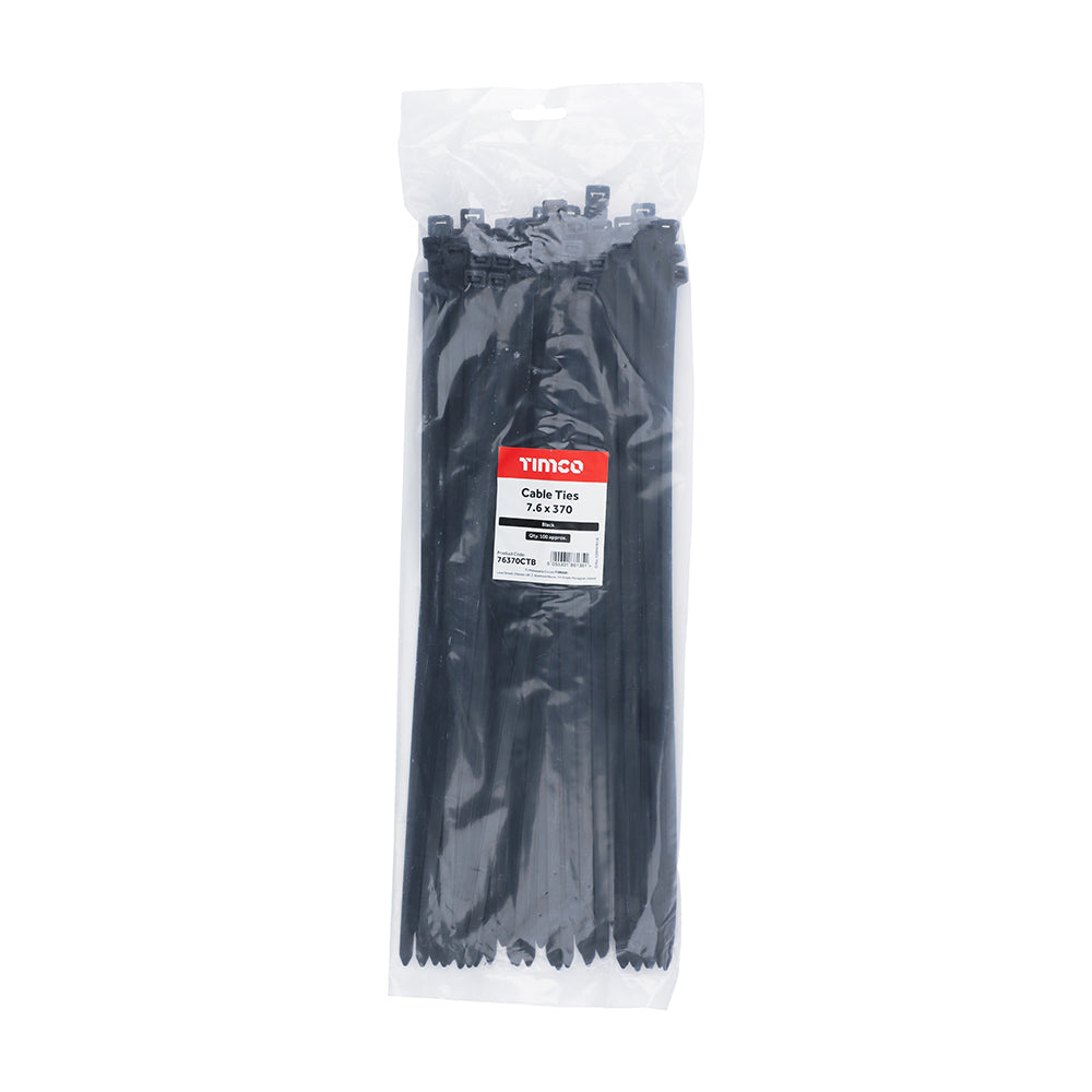 Cable Ties - Black | 7.6 x 370 additional image 2
