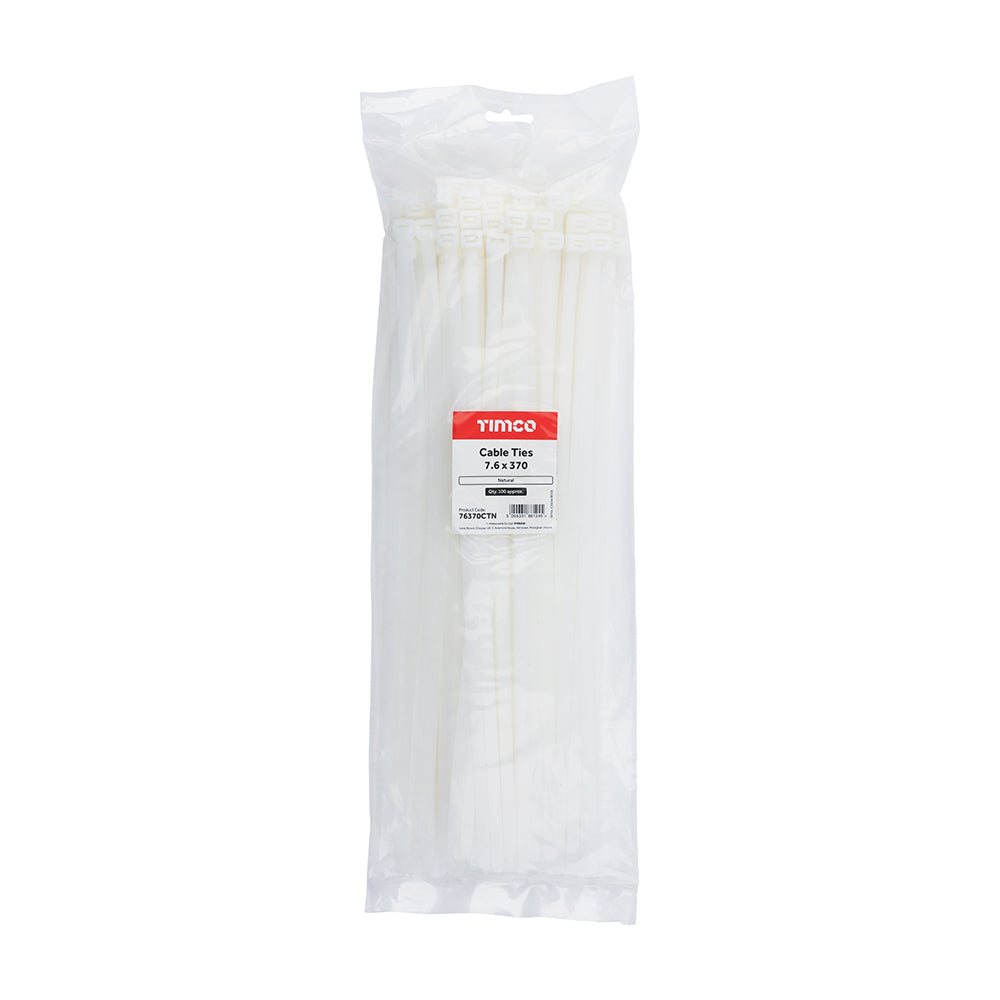 Cable Ties - Natural | 7.6 x 370 additional image 2