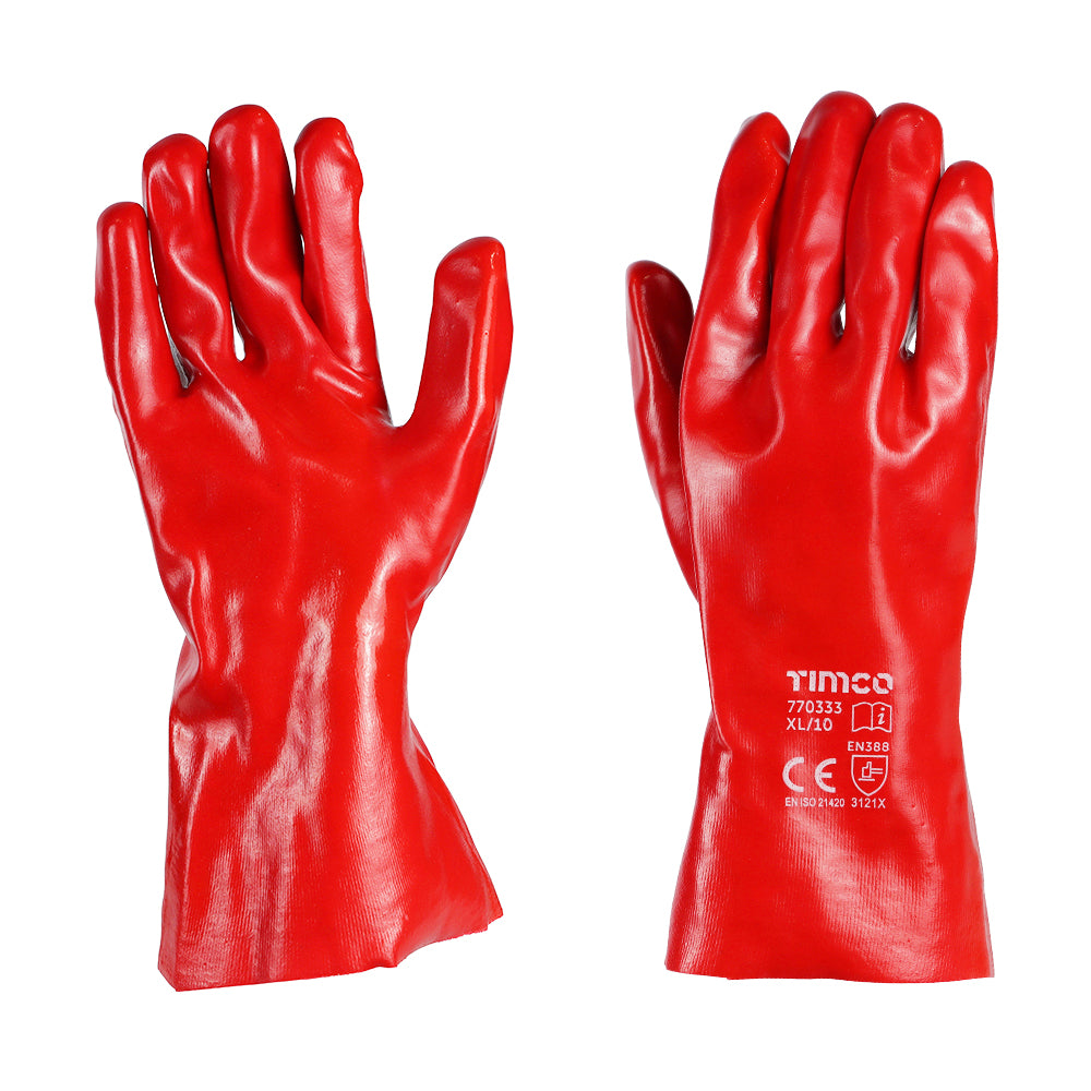 PVC Gauntlets - PVC Coated Cotton Interlock | X Large product image