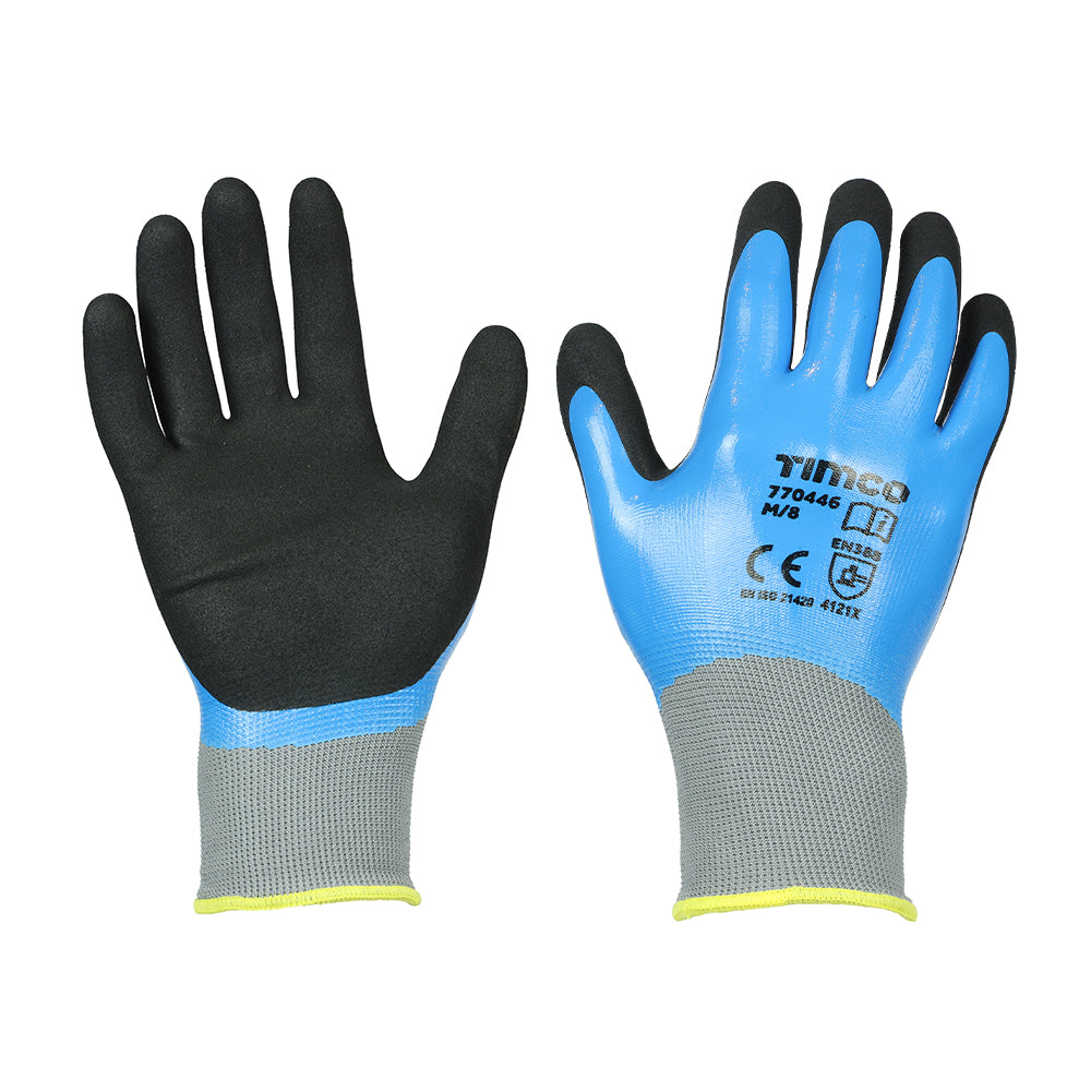 Waterproof Grip Gloves - Sandy Nitrile Foam Coated Polyester | Medium product image
