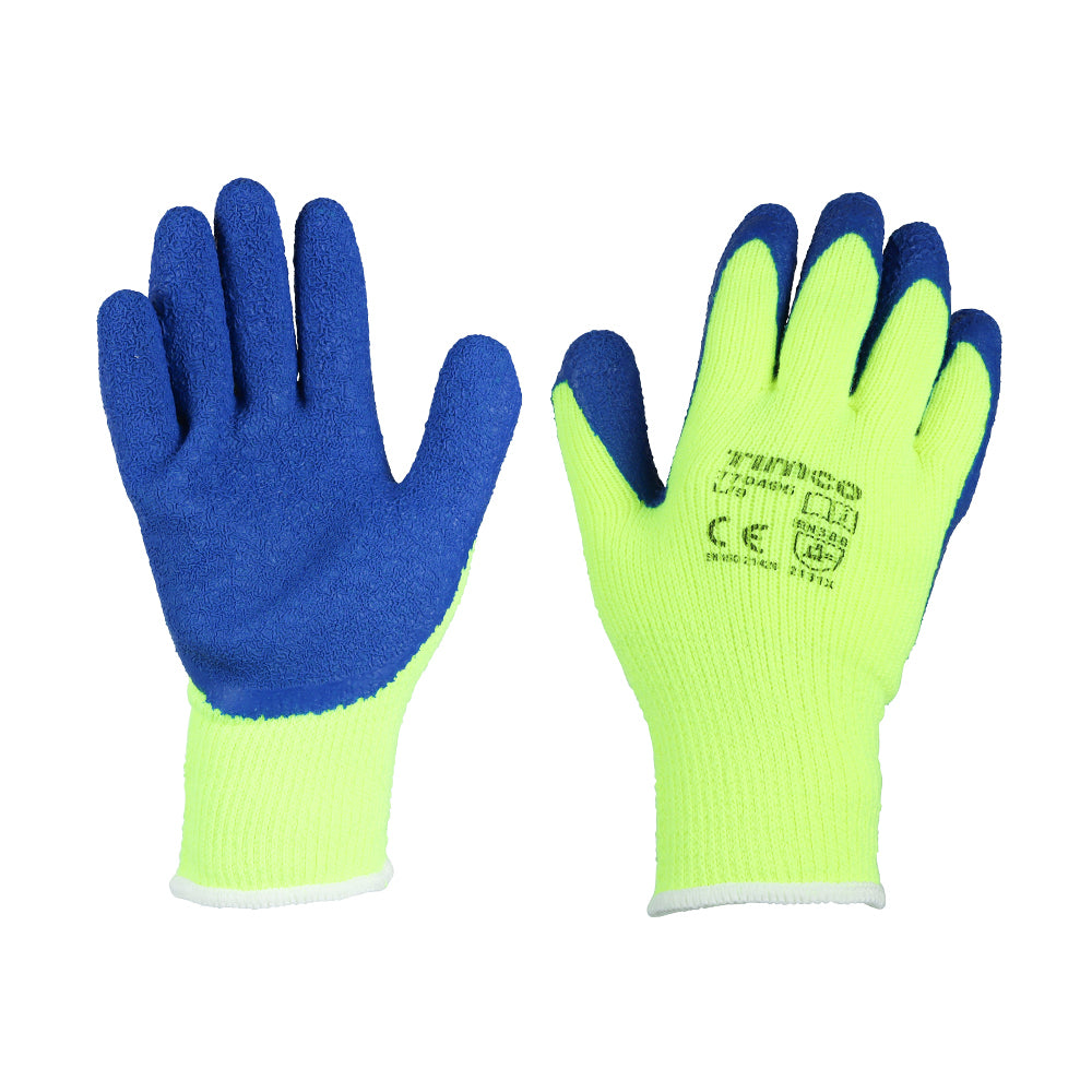 Warm Grip Gloves - Crinkle Latex Coated Polyester | Large product image