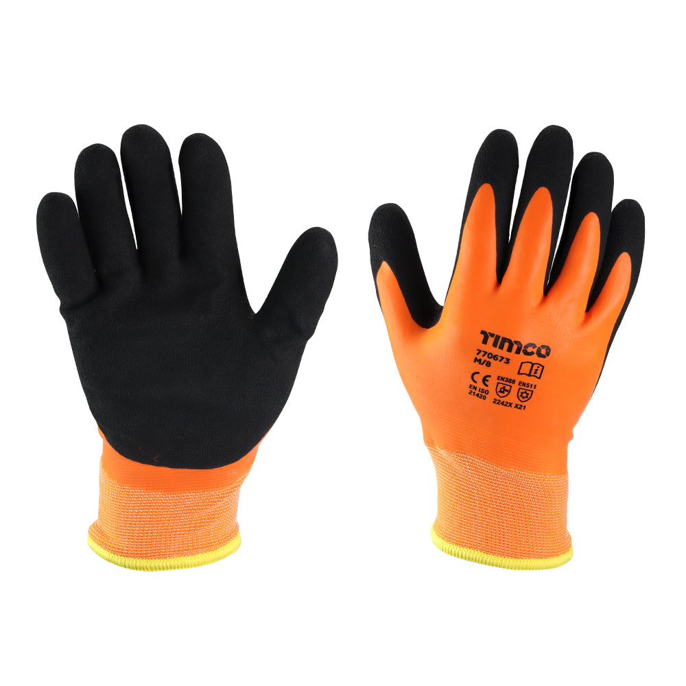 Aqua Thermal Grip Glove - Sandy Latex Coated Polyester | Medium product image
