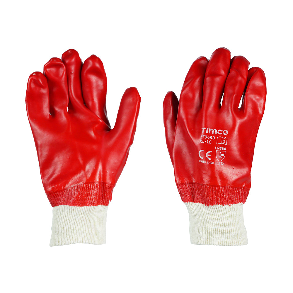 PVC Gloves - PVC Coated Cotton Interlock | X Large product image