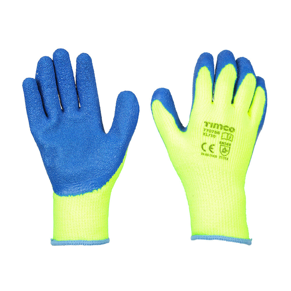 Warm Grip Gloves - Crinkle Latex Coated Polyester | X Large product image