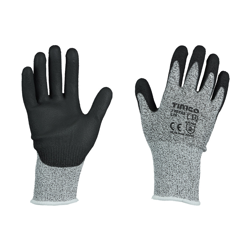 High Cut Gloves - PU Coated HPPE Fibre with Glass Fibre | Medium product image
