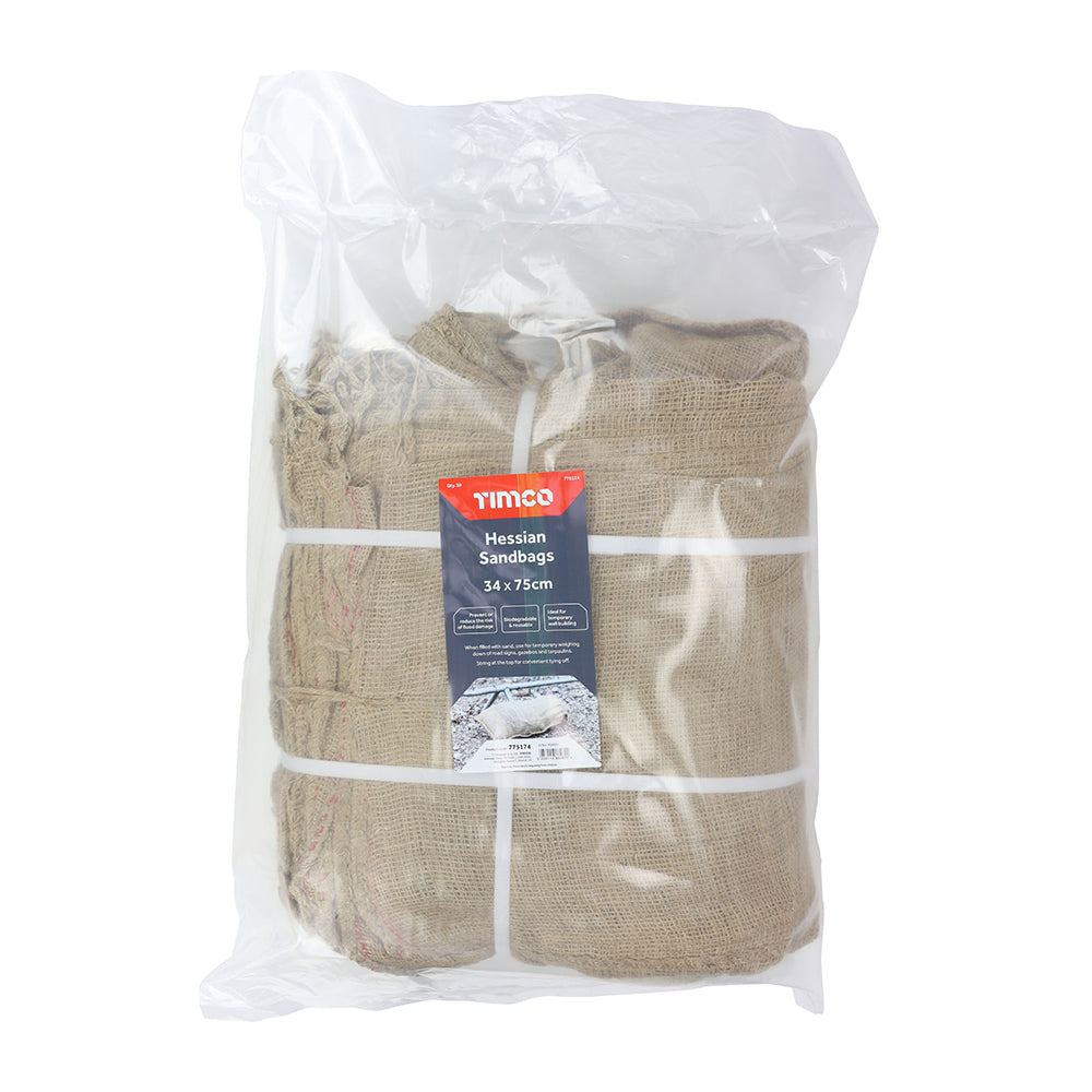 Hessian Sandbags - Natural | 34 x 75cm additional image 3