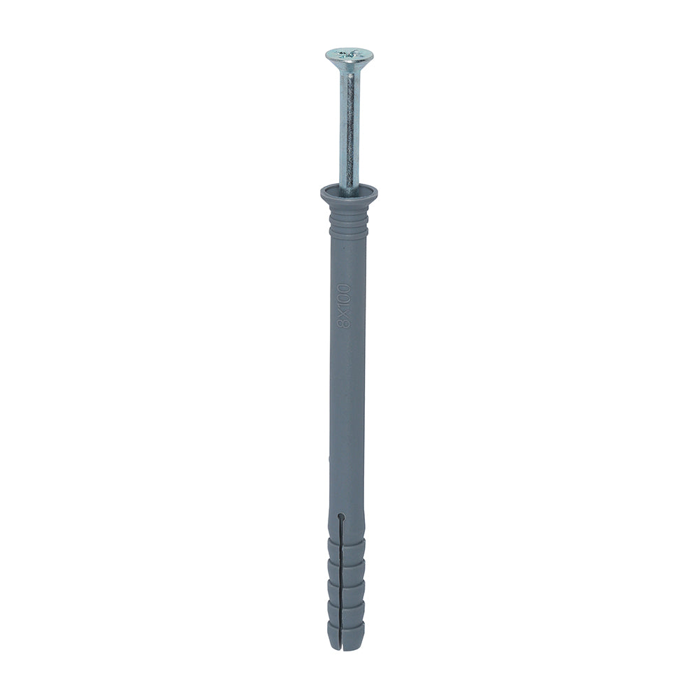 Nylon Hammer Fixing - PZ - Zinc | 8.0 x 100 product image