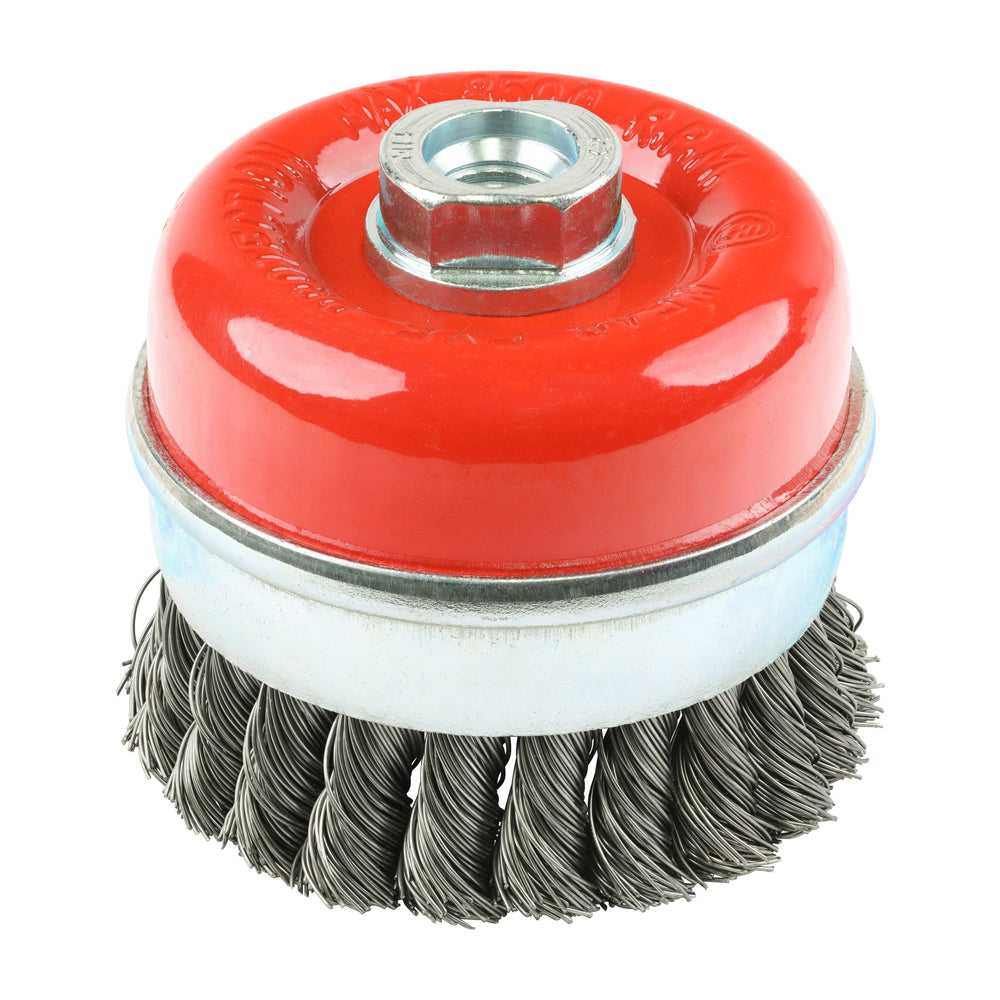 Angle Grinder Cup Brush - Twisted Knot Steel Wire | 80mm product image