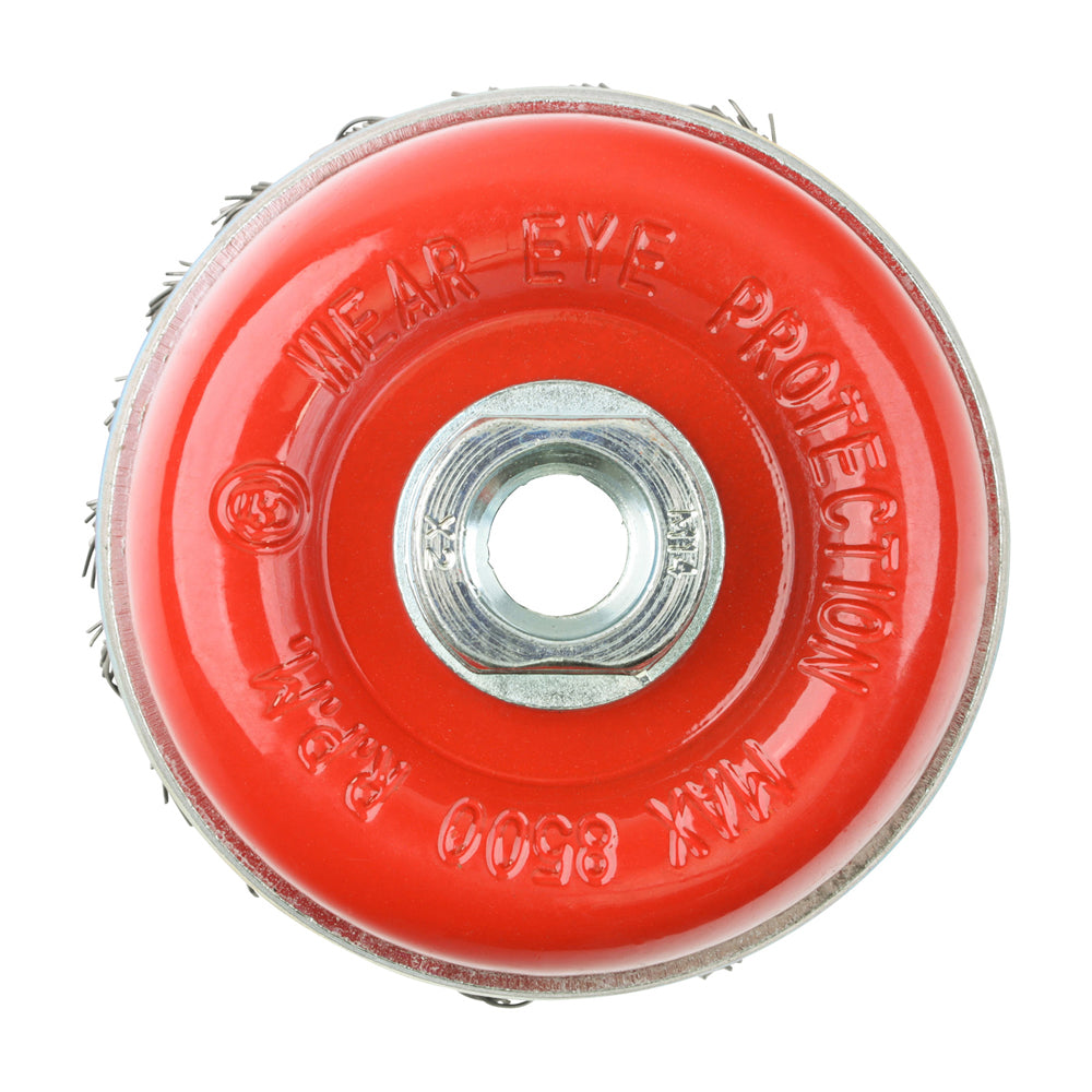 Angle Grinder Cup Brush - Twisted Knot Steel Wire | 80mm additional image 2