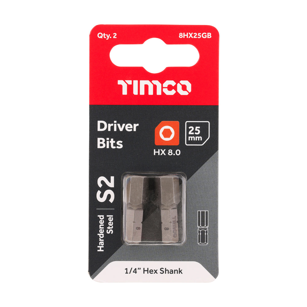 S2 Driver Bits - HX | 8.0 x 25 additional image 2
