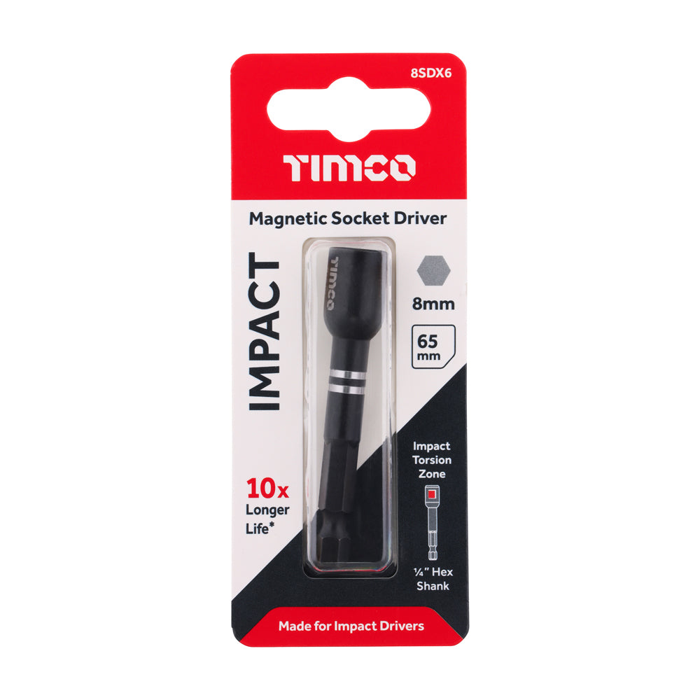 Impact Magnetic Socket Driver | 8mm x 65mm additional image 2