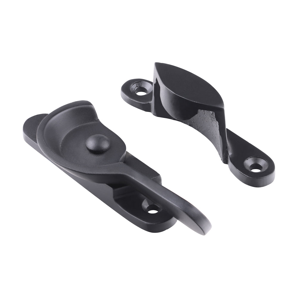 Fitch Pattern Sash Fastener - Matt Black | 68 x 14 | TIMpac product image