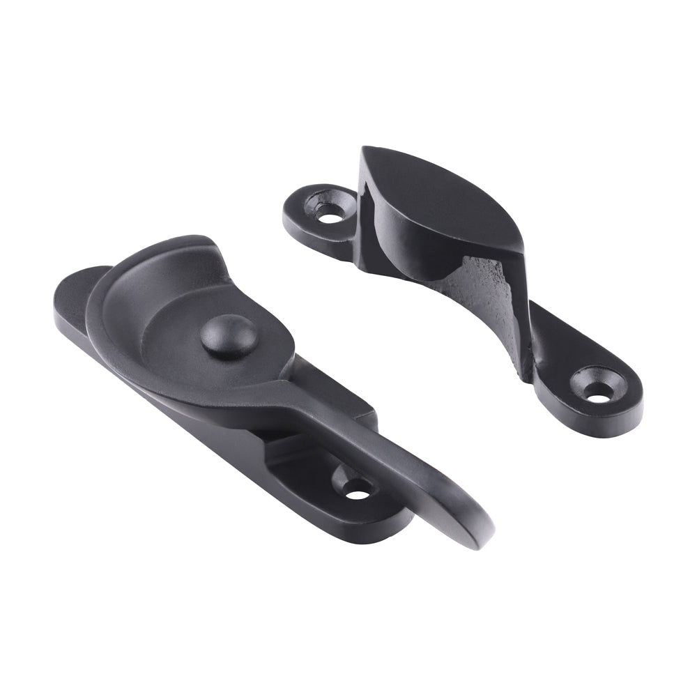Fitch Pattern Sash Fastener - Matt Black | 68 x 14 | Bag product image