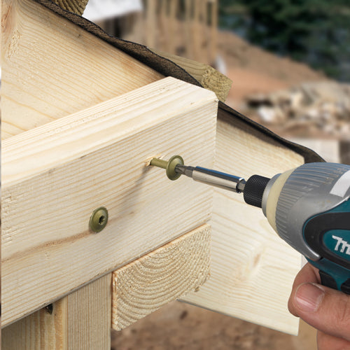 Timber Frame Construction & Landscaping Screws - Wafer - Exterior - Green Organic | 6.7 x 95 additional image 3
