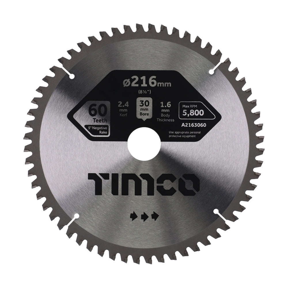 '-5° Circular Saw Blade | 216 x 30 x 60T product image