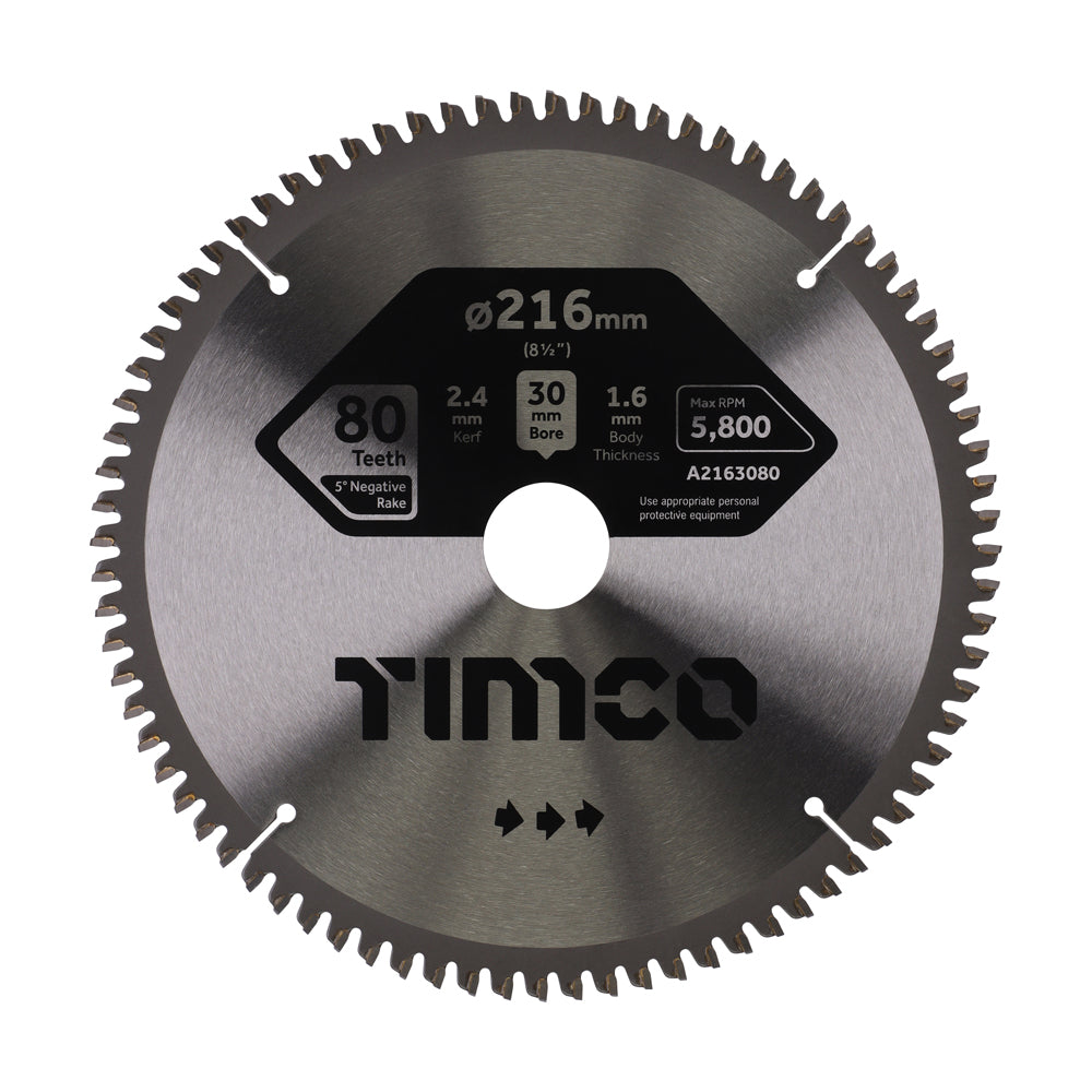 '-5° Circular Saw Blade | 216 x 30 x 80T product image