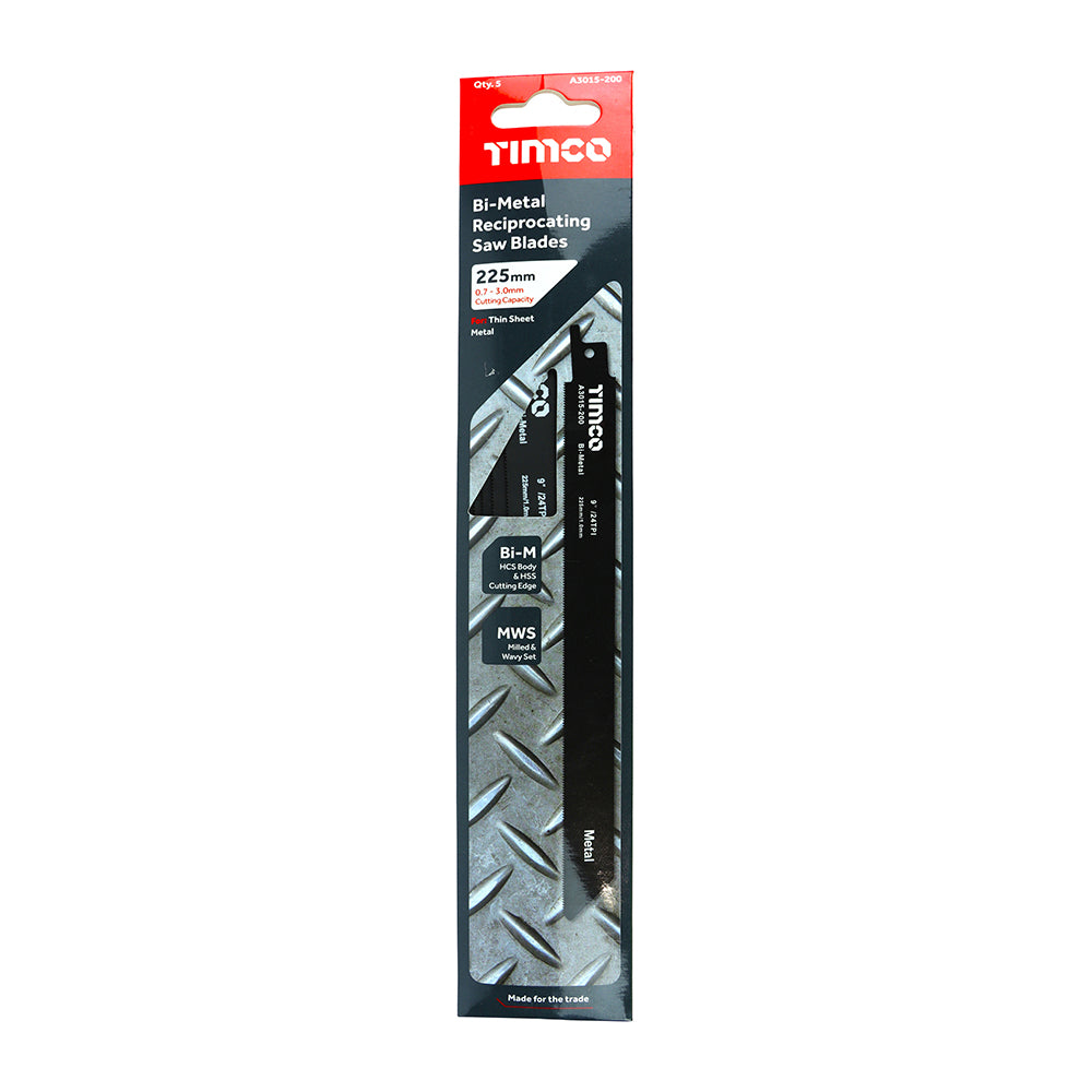Reciprocating Saw Blades - Metal Cutting - Bi-Metal - S1122AF additional image 2