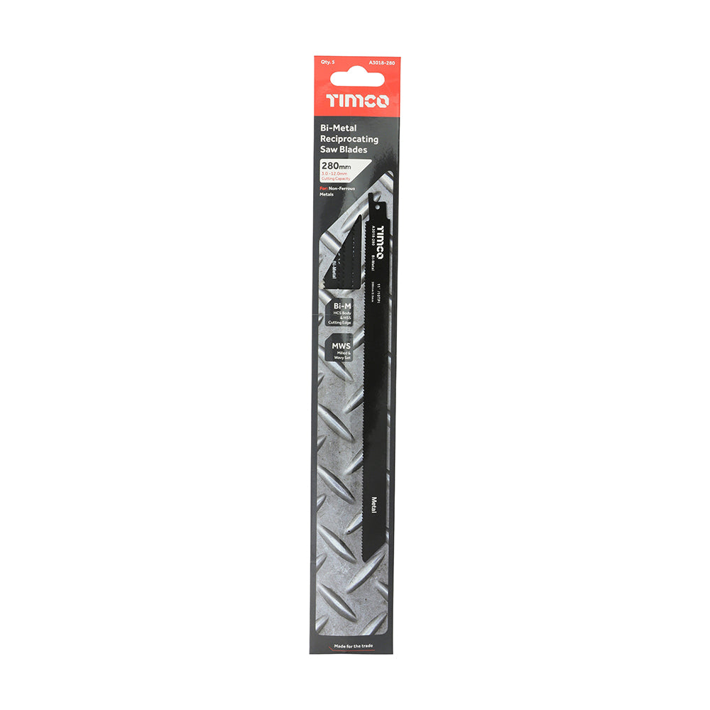 Reciprocating Saw Blades - Metal Cutting - Bi-Metal - 280mm additional image 2