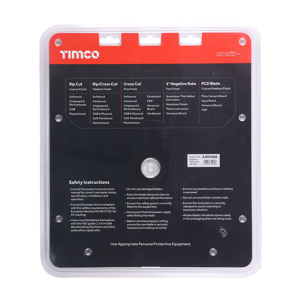 '-5° Circular Saw Blade | 305 x 30 x 60T additional image 3