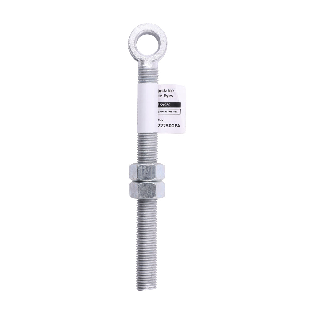 Adjustable Gate Eye with Nuts - Hot Dipped Galvanised | M22 x 250 product image