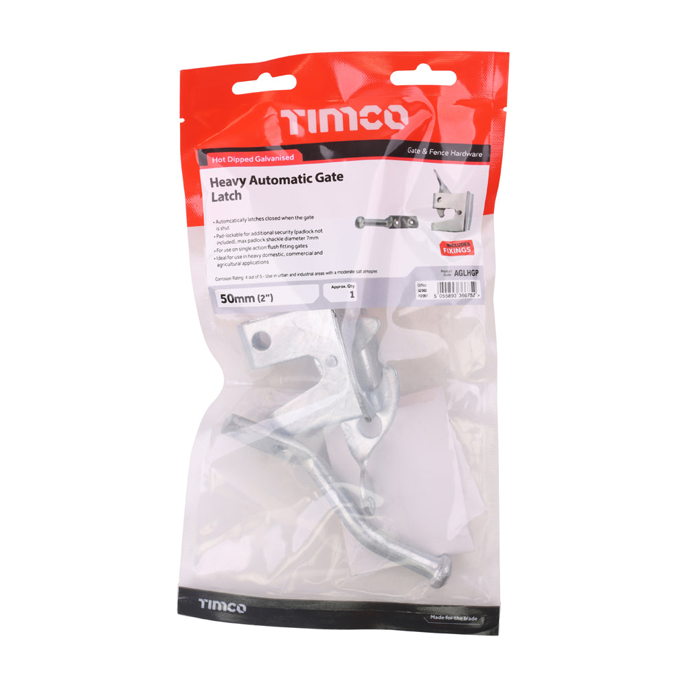 Automatic Gate Latch - Heavy Duty - Hot Dipped Galvanised | 2" | Bag | 1 Each | AGLHGP additional image 2