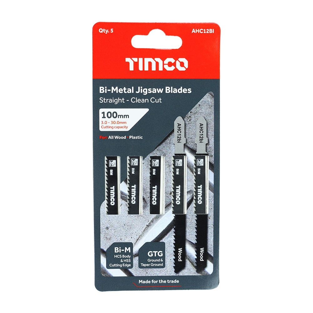 Jigsaw Blades - Wood Cutting - Bi-Metal Blades - T101BF additional image 2