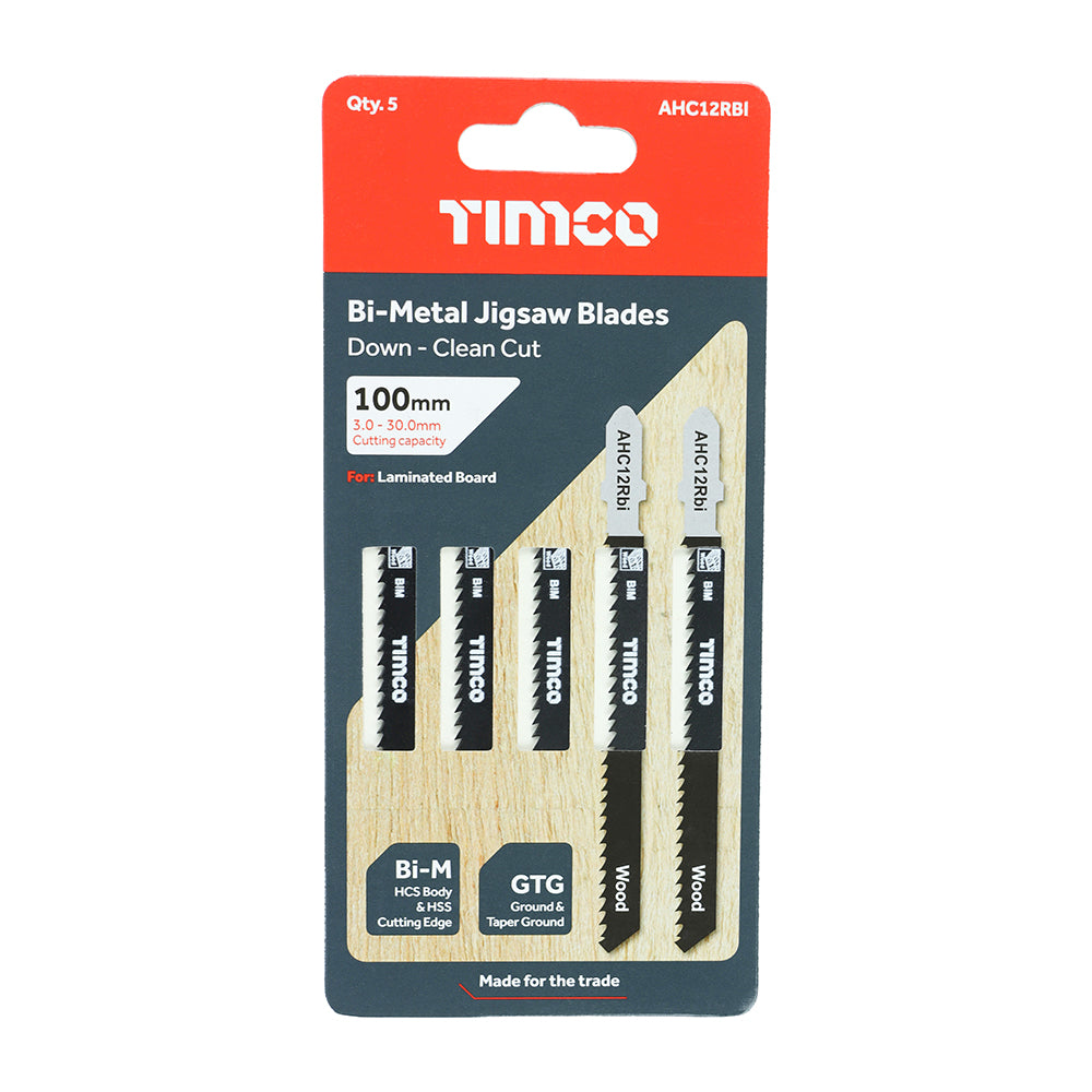 Jigsaw Blades - Wood Cutting - Bi-Metal Blades - T101BRF additional image 2