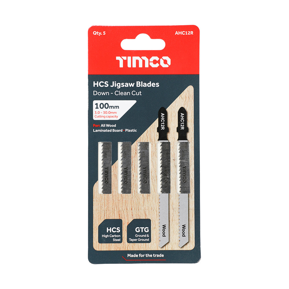Jigsaw Blades - Wood Cutting - HCS Blades - T101BR additional image 2