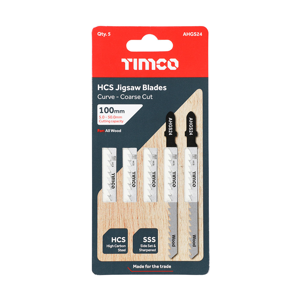 Jigsaw Blades - Wood Cutting - HCS Blades - T244D additional image 2