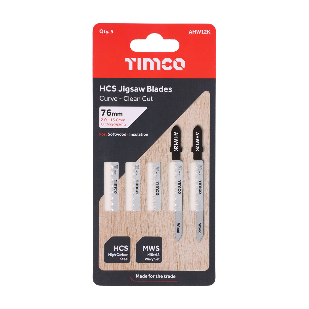 Jigsaw Blades - Wood Cutting - HCS Blades - T119BO additional image 2