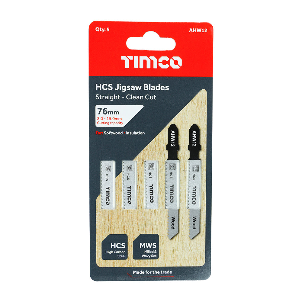 Jigsaw Blades - Wood Cutting - HCS Blades - T119B additional image 2