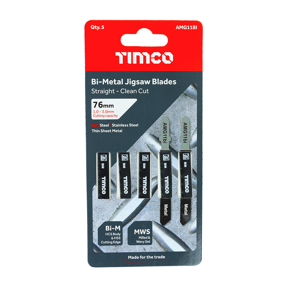 Jigsaw Blades - Metal Cutting - Bi-Metal Blades - T118AF additional image 2
